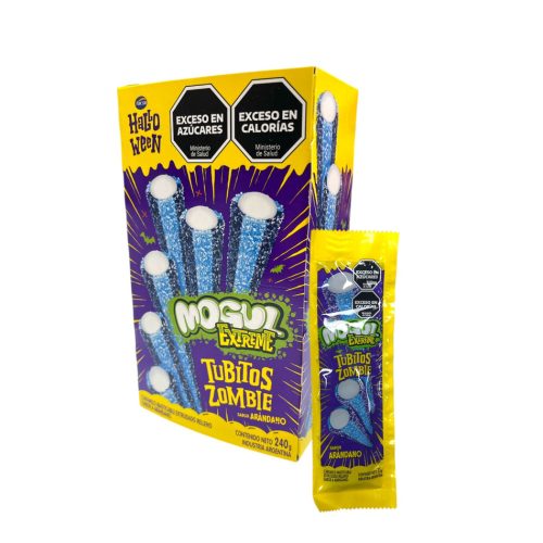 Caja Gomita Mogul Extreme Acidos Tubitos Zombie x16u