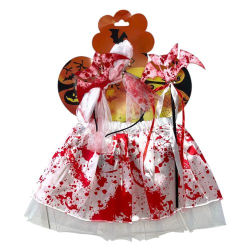 Set 3 Piezas Halloween Enfermera Ensangrentada Tutu Vincha y Varita