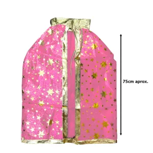 Alternative view of Set Halloween Sombrero Bruja y Capa Estampado Color Rosa