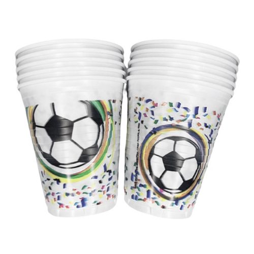 Vaso Plastico Futbol X10 Unidades