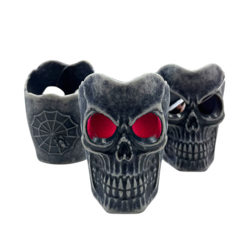 Vela Led Calavera Ritual - Luz Multicolor