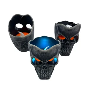 Alternative view of Vela Led Calavera Ritual - Luz Multicolor