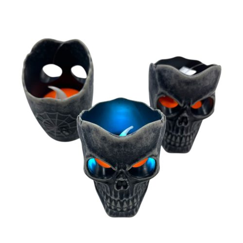 Vela Led Calavera Ritual - Luz Multicolor - Imagen 2
