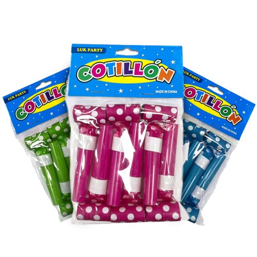 Asusta Suegra Lunares Blancos x6 Unidades Colores Surtidos