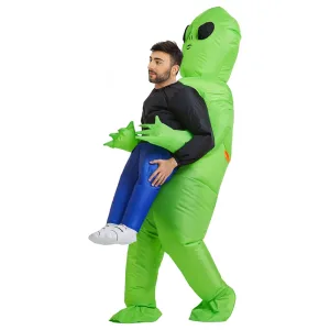 Disfraz Inflable Alien Agarra Persona Halloween Adulto