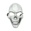 Mascara Calavera Blanca Plastico x1u
