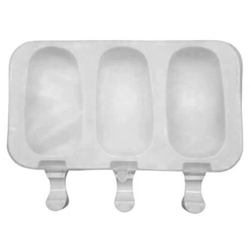 Molde Silicona Paleta De Helado X3 Unidades