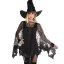 Poncho de Bruja con Telaraña Talle Unico