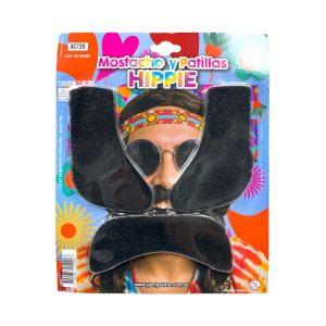Mostacho y Patillas de Hippie