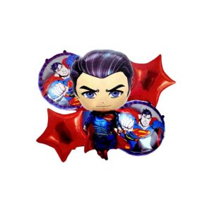Set de Globos Metalizados Superman 5 Piezas