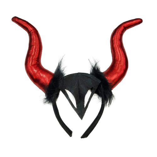 Vincha Cuernos Malefica Grande 35cm Color Rojo