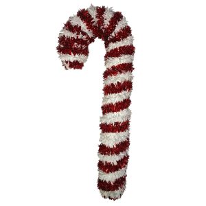 Adorno Bastón Caramelo de Navidad Tinsel