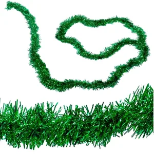 Boa Navideña Festiva Verde 200 cm x 5 cm