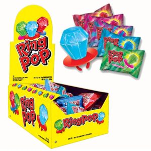 Caja Chupetín Ring Pop Anillo x24U