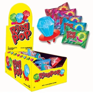 Caja Chupetín Ring Pop Anillo x24U