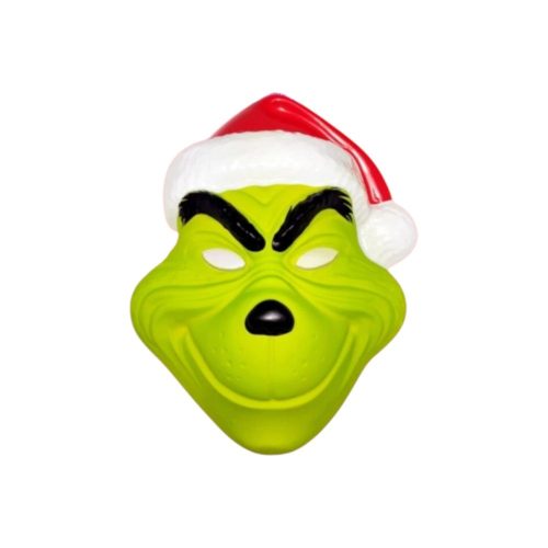 Careta Plastica Grinch Navidad x1