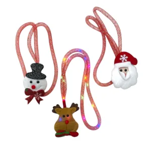 Collar Navideño Pañolenci LED Modelos Surtidos x1u