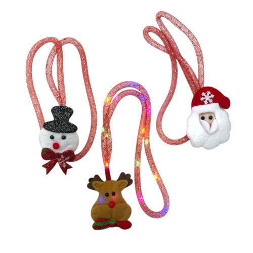 Collar Navideño Pañolenci LED Modelos Surtidos x1u