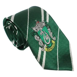 Corbata Harry Potter Verde y Blanca Slytherin x1