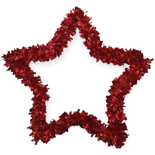 Estrella Roja Navidad Tinsel