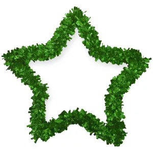 Estrella Verde Navidad Tinsel