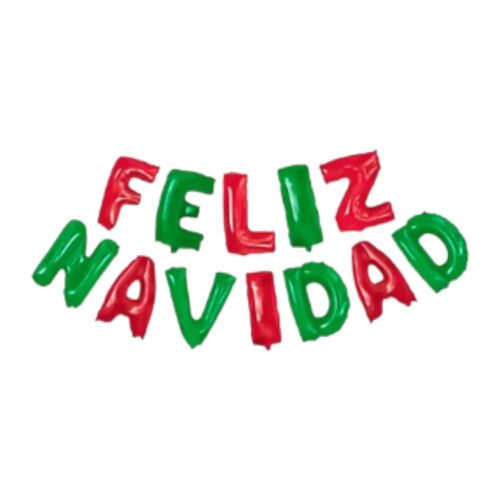Globo Frase Feliz Navidad