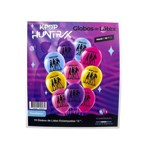 Globos Guerreras KPOP 12 Pulgadas X10 Unidades