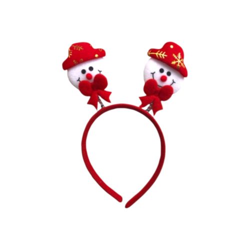 Vincha Navideña Muñeco de Nieve x1