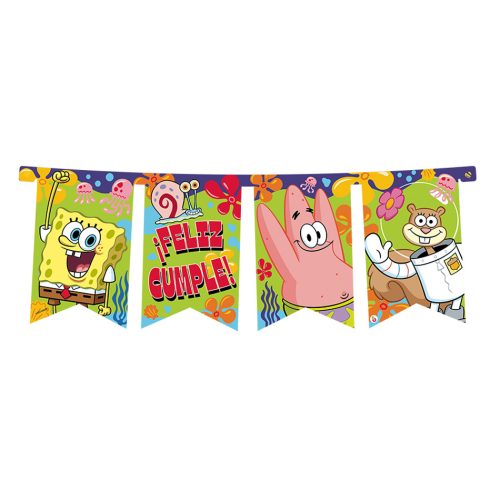 Banderín Bob Esponja 3mts - Licencia Oficial