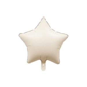 Globo Estrella Inflable Metalizado Color Natural 45cm