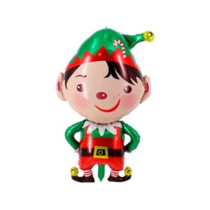 Globo Metalizado Forma Elfo Navideño x1
