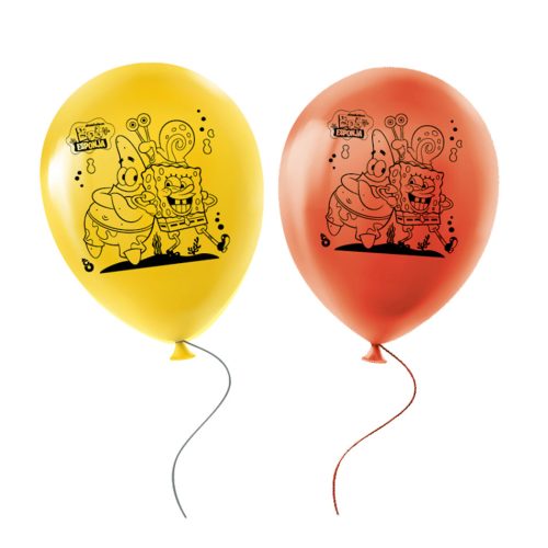 Globos 12 Pulgadas Premium Bob Esponja Oficial x6u