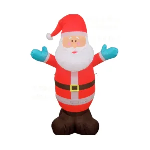 Inflable Papa Noel Abrazo Navideño 1,2 Metros Altura 2 Leds