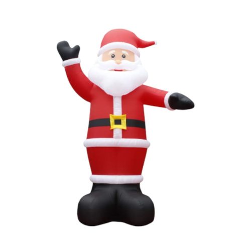 Inflable Papa Noel Saludo Navideño 2,4 Metros Altura 4 Leds