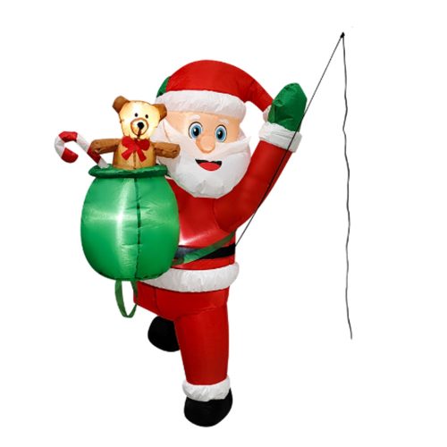 Inflable Santa Escalador Navideño 1,2 Metros Altura 2 Leds