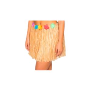Pollera Hula Hawaiana Color Natural