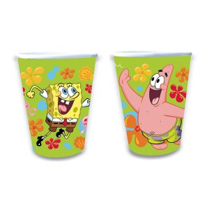 Vaso Polipapel Bob Esponja X 8 Unidades - Oficial