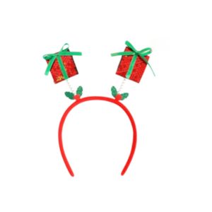 Vincha Regalo Con lentejuelas Navideño x1