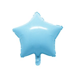 Globo Estrella Color Celeste PASTEL 45 CM