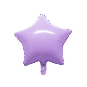 Globo Estrella Color Lila PASTEL 45 CM