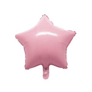 Globo Estrella Color Rosa PASTEL 45 CM