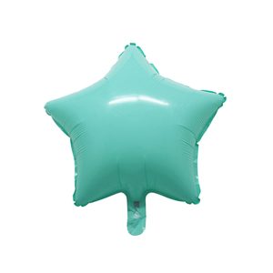 Globo Estrella Color Verde PASTEL 45 CM
