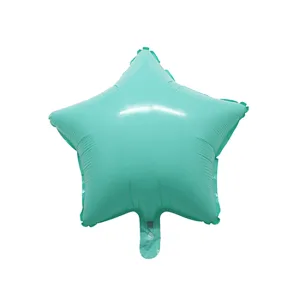 Globo Estrella Color Verde PASTEL 45 CM