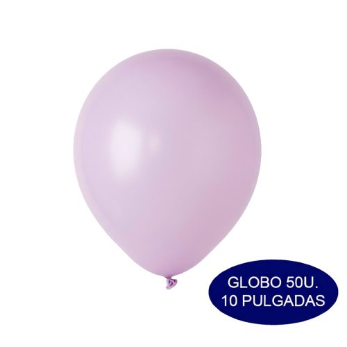 Globos Color Lila Pastel 10 Pulgadas 50 Unidades