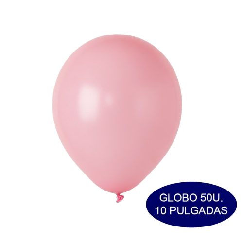 Globos Color Rosa Pastel 10 Pulgadas 50 Unidades