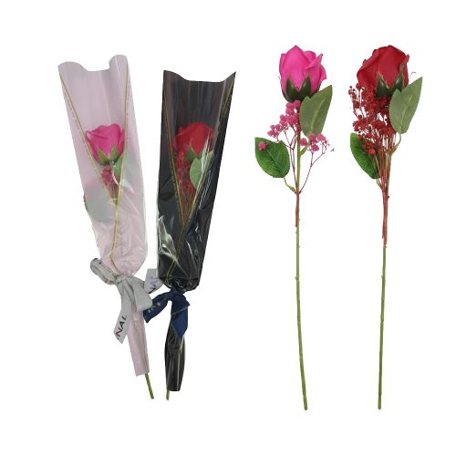 Rosa Colores Surtidos con Ramo Individual x1 Unidad