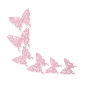 Adorno Mariposa Calada Rosa x6 Unidades Modelos Surtidos