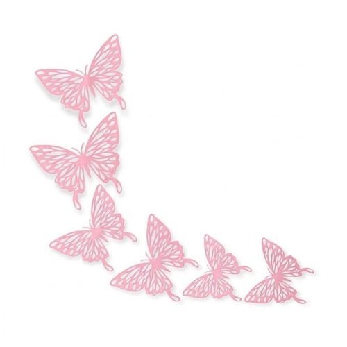 Adorno Mariposa Calada Rosa x6 Unidades Modelos Surtidos