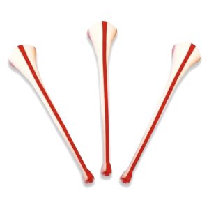 Corneton de Cancha Blanco y Rojo 60cm x1u