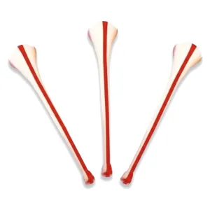 Corneton de Cancha Blanco y Rojo 60cm x1u